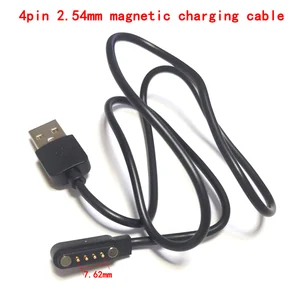 4 pin Pogo Magnet Cable for Kids Smart Watch Charging Cable USB 2.54mm Charge Cable for Q750S A20 A2