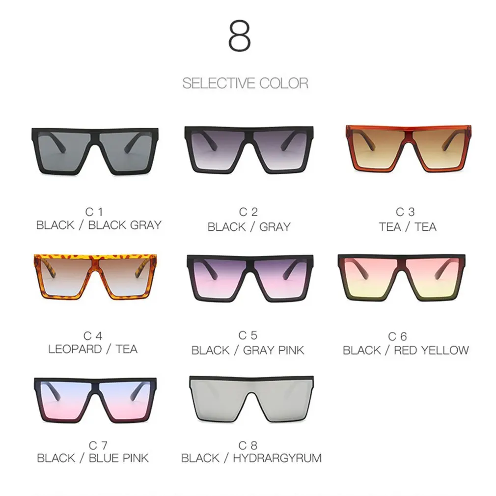 

2020 Square Sunglasses Women Luxury Vintage Brand Design Sun glasses Big Frame Mirror Red Purple Eyewear UV400