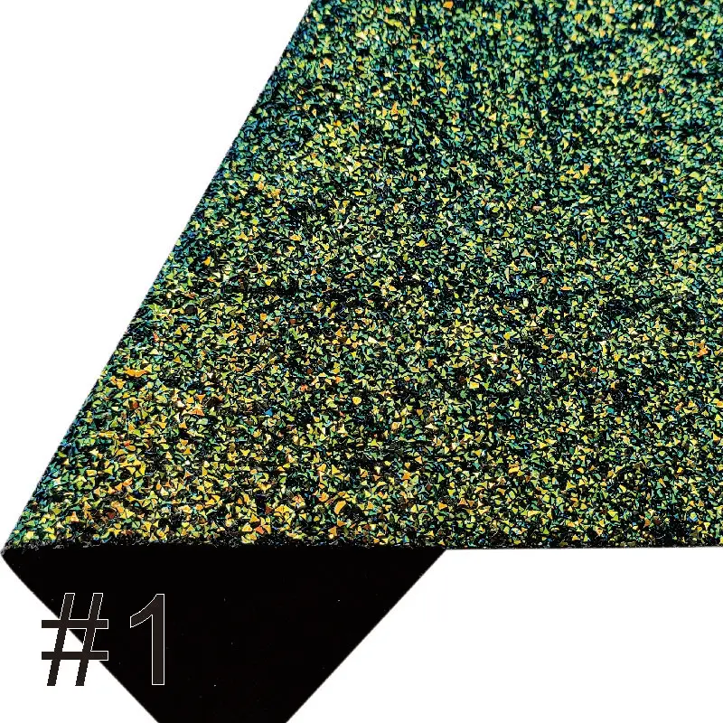 

A4 8.2"*11.8" Gold Sequins Chunky Glitter Faux Leather DIY Hair Bows Sewing Bags Shoes Synthetic Leather Fabric By The Yard