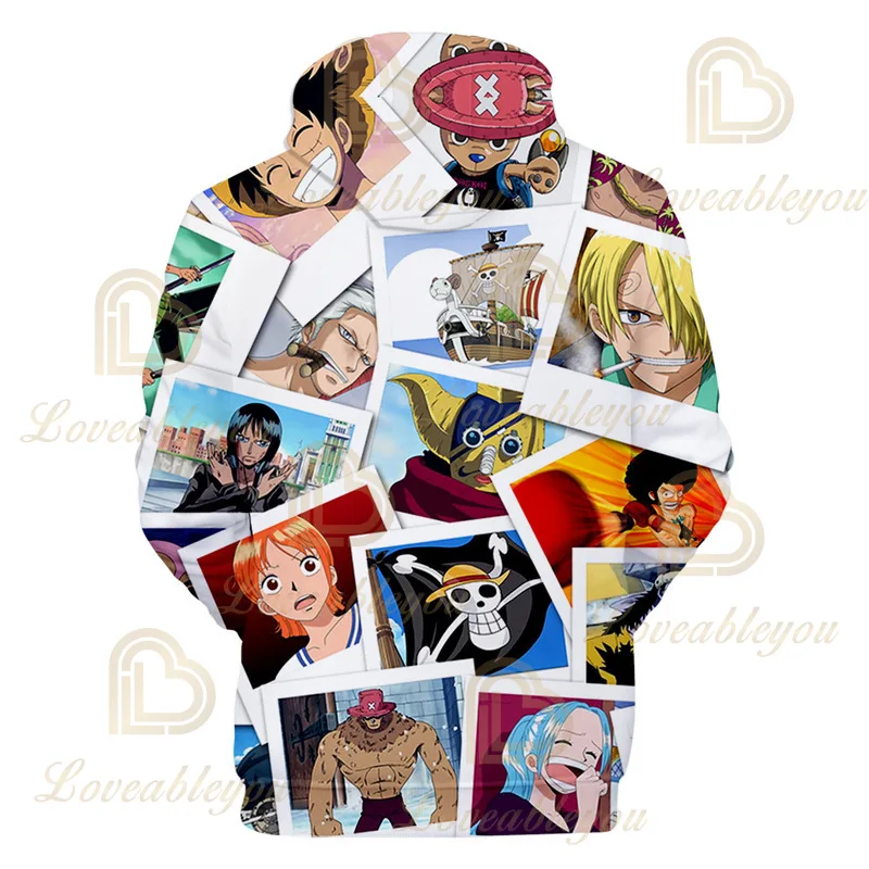 

2021 Anime Straw Hat Luffy Hoodie 3D Printed Hoddies Poleras Con Capucha Hombre Plus Size Kids Oversized Sweatshirts