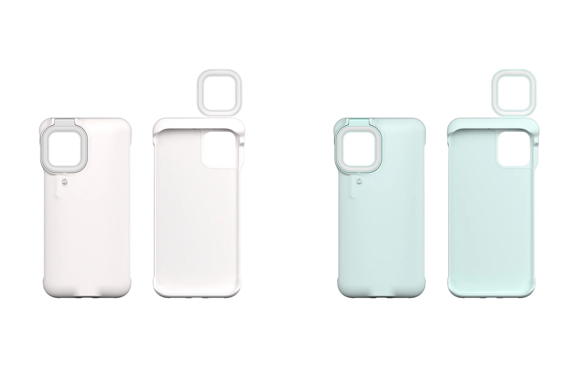 phone case suitable for iphone12 11 x xr 7 plus fill light mobile phone case selfie beauty ring flash protective shell free global shipping