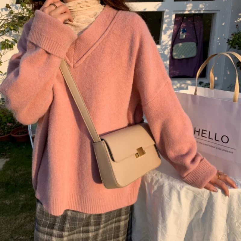 

Spring And Autumn High-grade Women Fashion Contracted Design Soft Texture Casual Shoulder Bag Party Bag