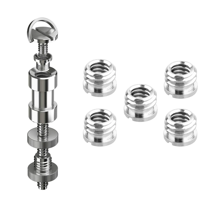 

22 Pcs Tripod Screw Adapter Converter Ring Screw Pack & 5 Pack 1/4 Inch To 3/8 Inch Convert Screw Bushing Converter