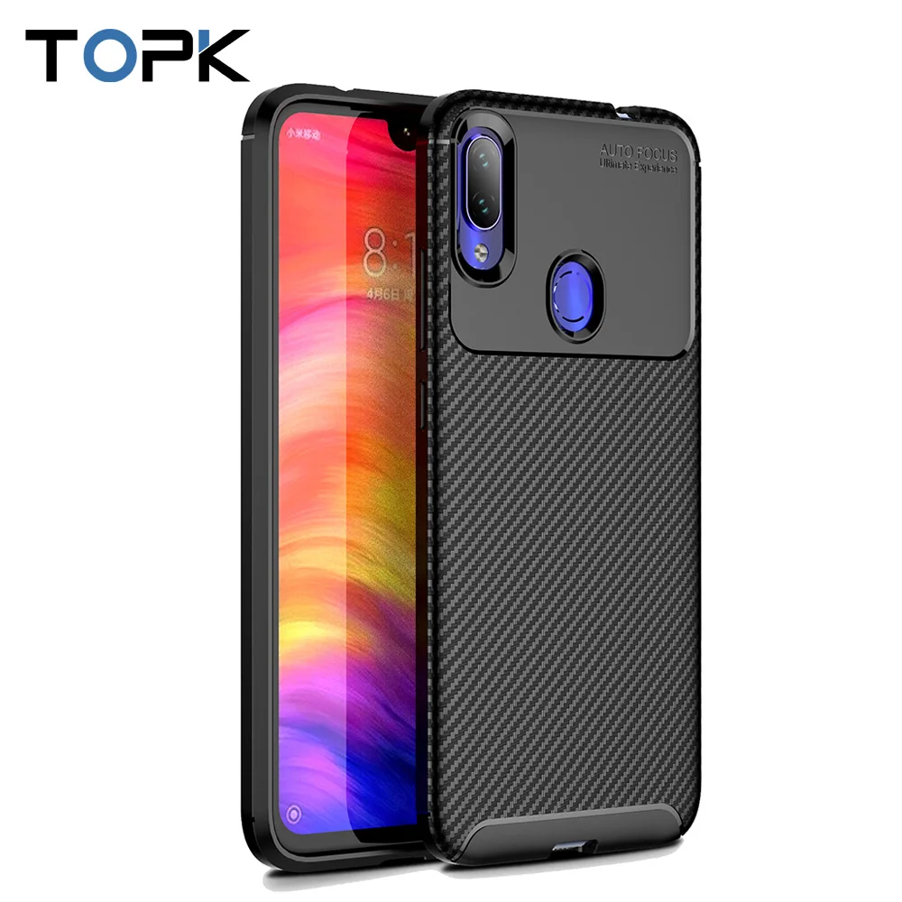 TOPK мягкие силиконовые чехлы для телефонов Xiao mi Red Note 7 8 Pro S защитный чехол из ТПУ