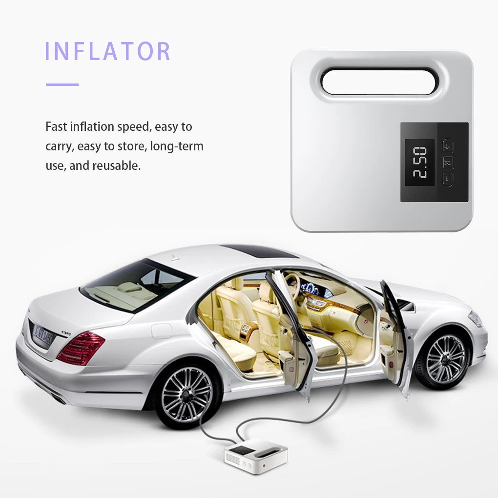 

Car Air Compressor 12V Protable Electric Car Air Pump Mini Tire Inflator Auto Tyre Pumb High Pressure Tire Air Inflator Pump