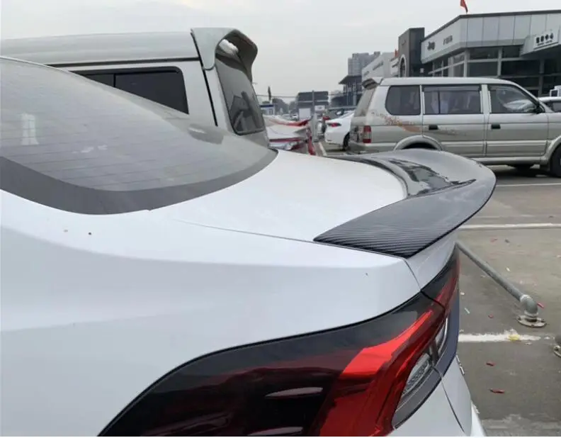 

R STYLE REAL CARBON FIBER REAR TAIL WING TRUNK LIP SPOILER FOR Toyota Corolla 2019 2020 2021