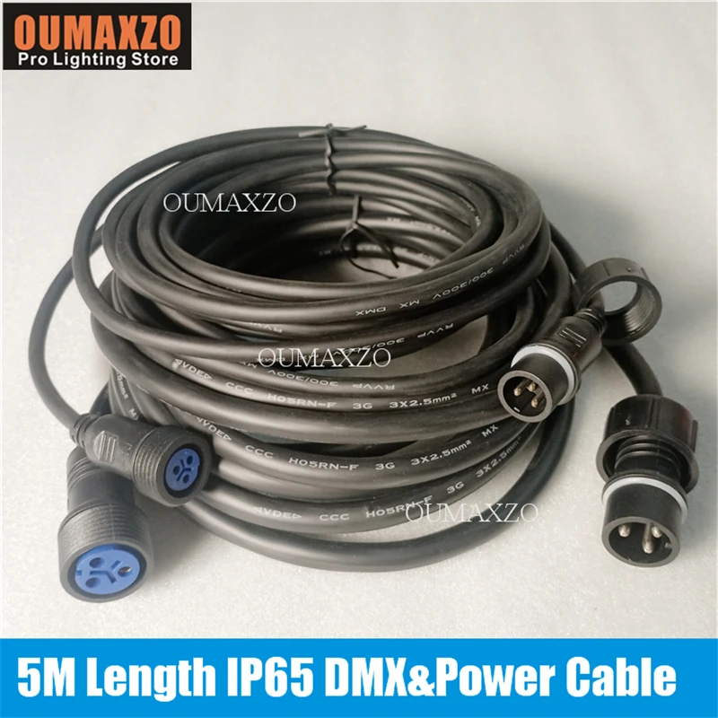 Кабель питания DMX 512 длиной 2 м 5 10 ip65 | Лампы и освещение
