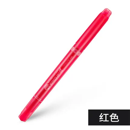 3pcs red Япония TOMBOW Dot ручка с двойной головкой, волнистая цветная ручка, милая настольная книга, дневник, креативный хайлайтер, 3/12 цветов, набор, игра в цветной горошек - Цвет: 3pcs red