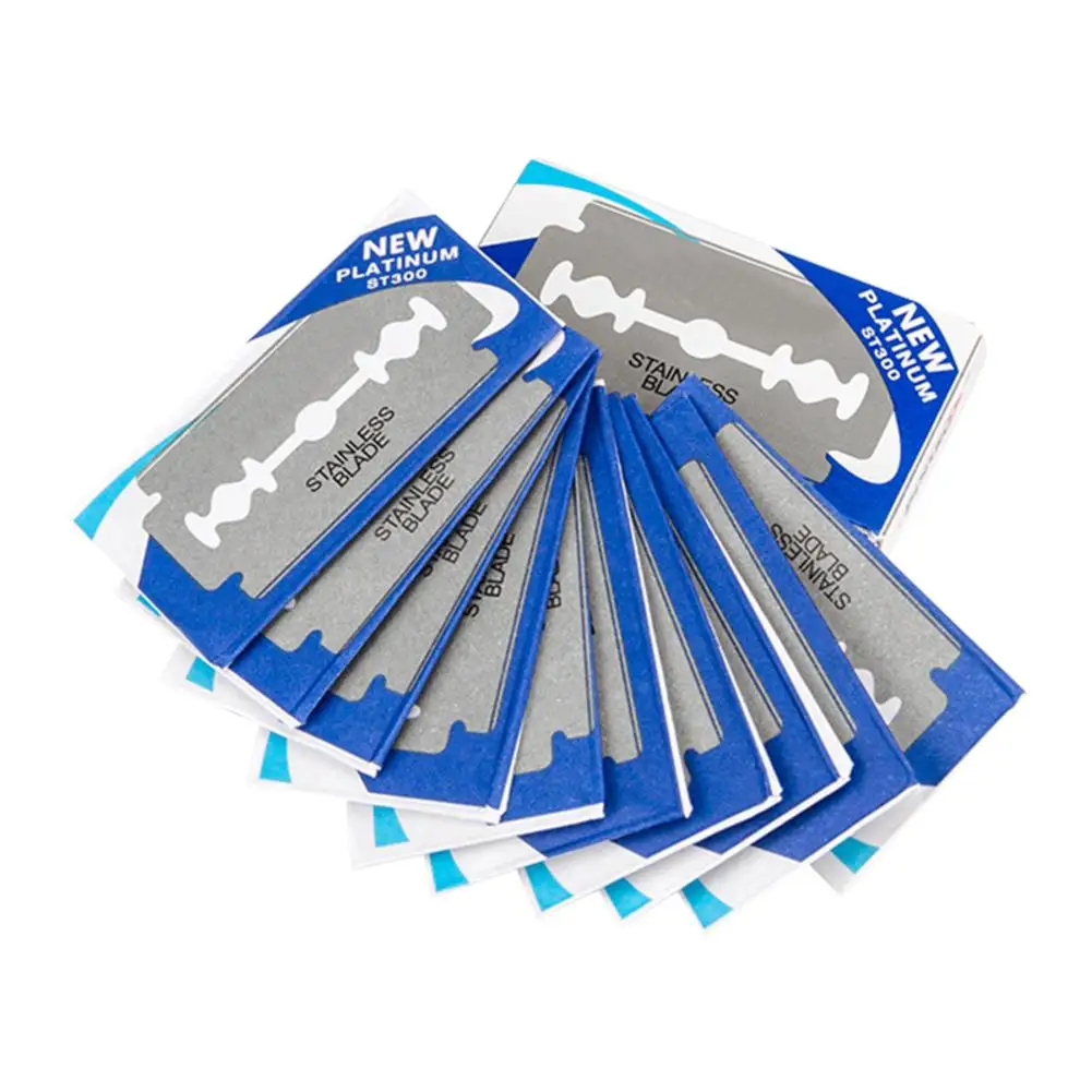 

10 Pieces Vintage Razor Blade Stainless Steel Double-sided Blade Vintage Safety Razor Shaving Blade Shaving Smooth Clean
