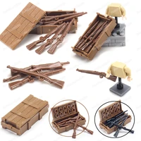 army weapons 98k gun case building block moc figures soldier ww2 military equipment boxes model child christmas gift boy diy toy