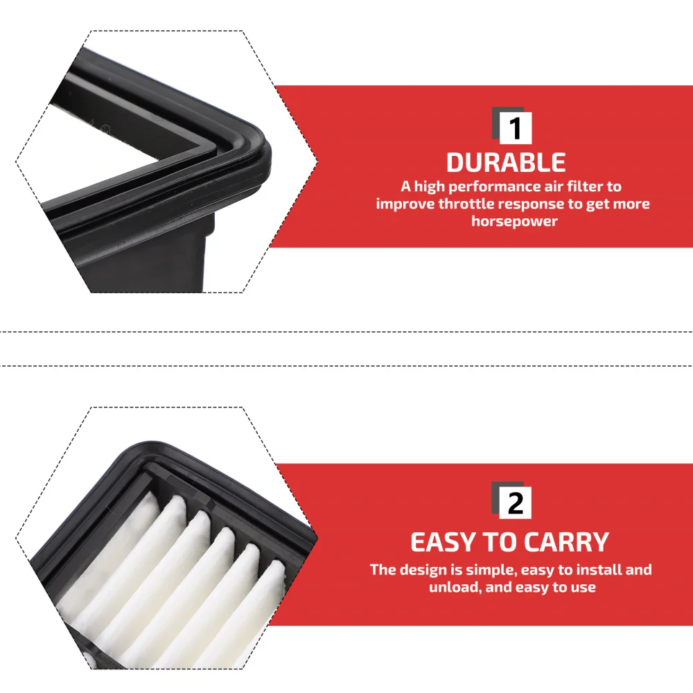 

1Pc Guard Panel Engine Air Filter Durable Auto Air Filter Premium Car Accessory