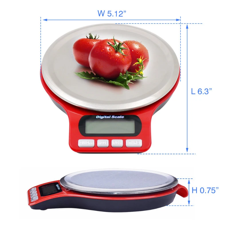 Portable Digital Scale LED Electronic Scales Postal Food Measuring Weight Kitchen (Batteries Not Included) | Дом и сад