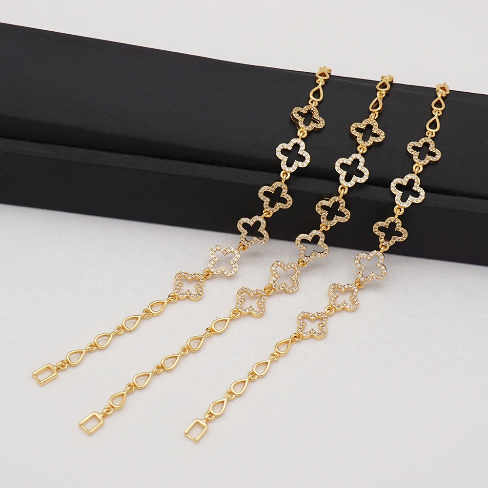 Звезда новая мода горячая Распродажа золотой цвет белые циркониевые кристаллы