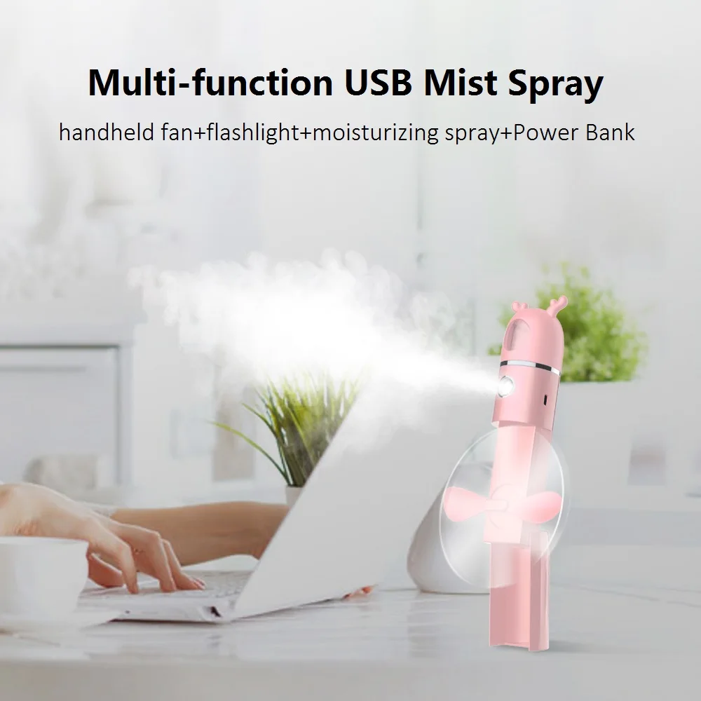 4 в 1 USB распылитель небулайзер спрей для лица нано туман увлажняющий уход за кожей