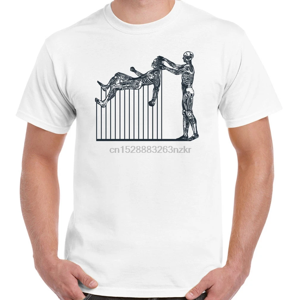 Футболка мужская с искусственным интеллектом смешная принтом робота и