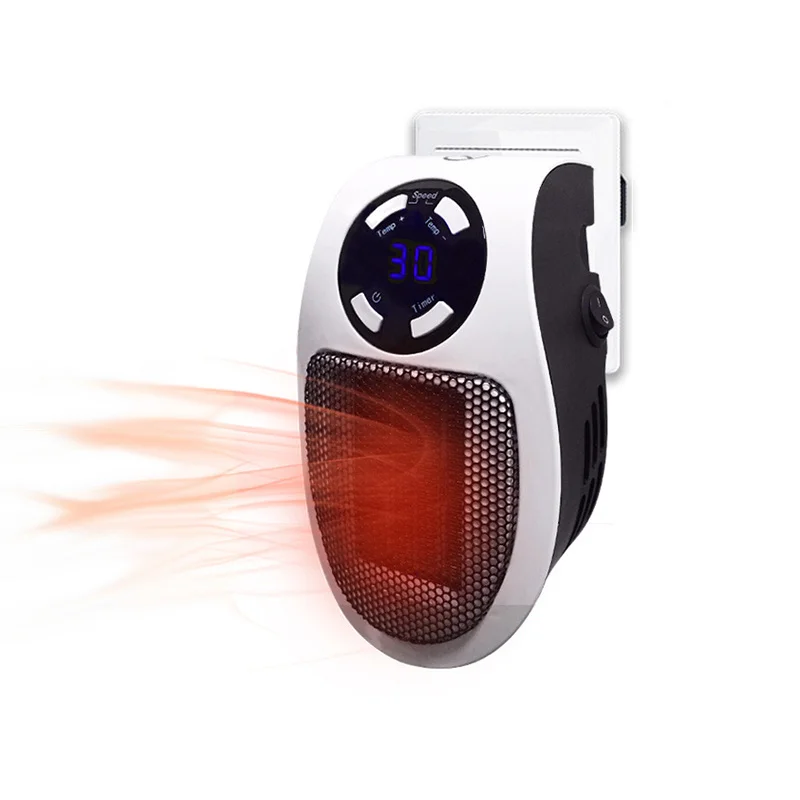 

Mini Heater Machine Heater Fan Warm for Winter Household Wall Mounted With Led Display Low Noise Fast Heating EU/UK/US Plug QN07
