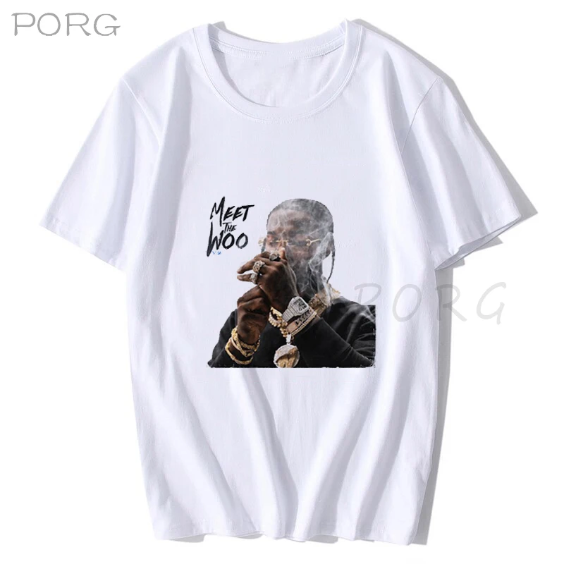 Винтаж Прохладный реперские кепки для мужчин футболка негабаритных Rip поп дыма