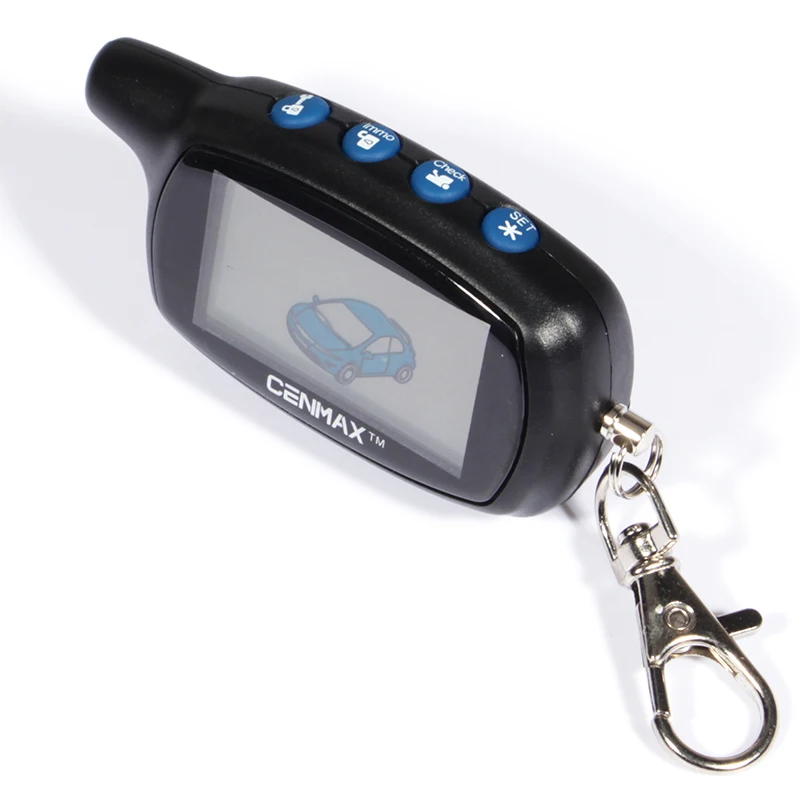 

New CENMAX ST-7A Russian LCD remote control for CENMAX ST7A LCD keychain car remote 2-way car alarm