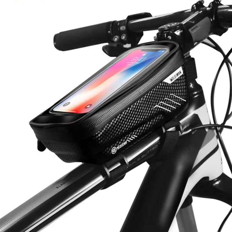 

6.2inch Bicycle Bag Bike Rainproof Waterproof Mtb Front Bag Mobile Phone Case Cycling Top Tube Saddle Bag Bicycle Accessories