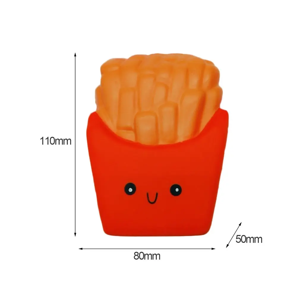 

Fries Shape Decompression Props Colorful Simulative Fries Slow Rebound Props Decompressive Tool Educational Toys
