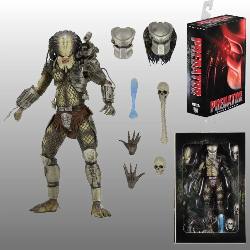 NECA оригинальный AVP Aliens vs Predator Jungle Hunter хищник ПВХ фигурка Коллекционная модель