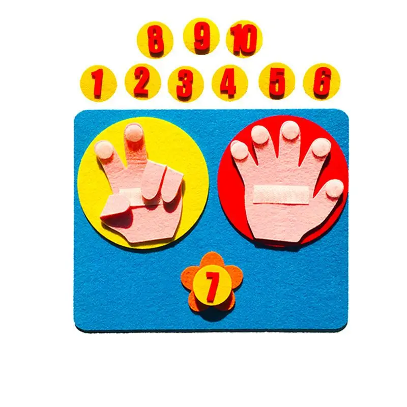 

Children Maths Toys Finger Counting 1-10 Learning Kindergarten Mathematics Toy