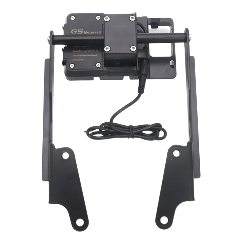 

Motorcycle Phone Mount GPS Navigation Bracket Windshield Holder with Charging Case for Yamaha MT-09 MT09 2016-2019