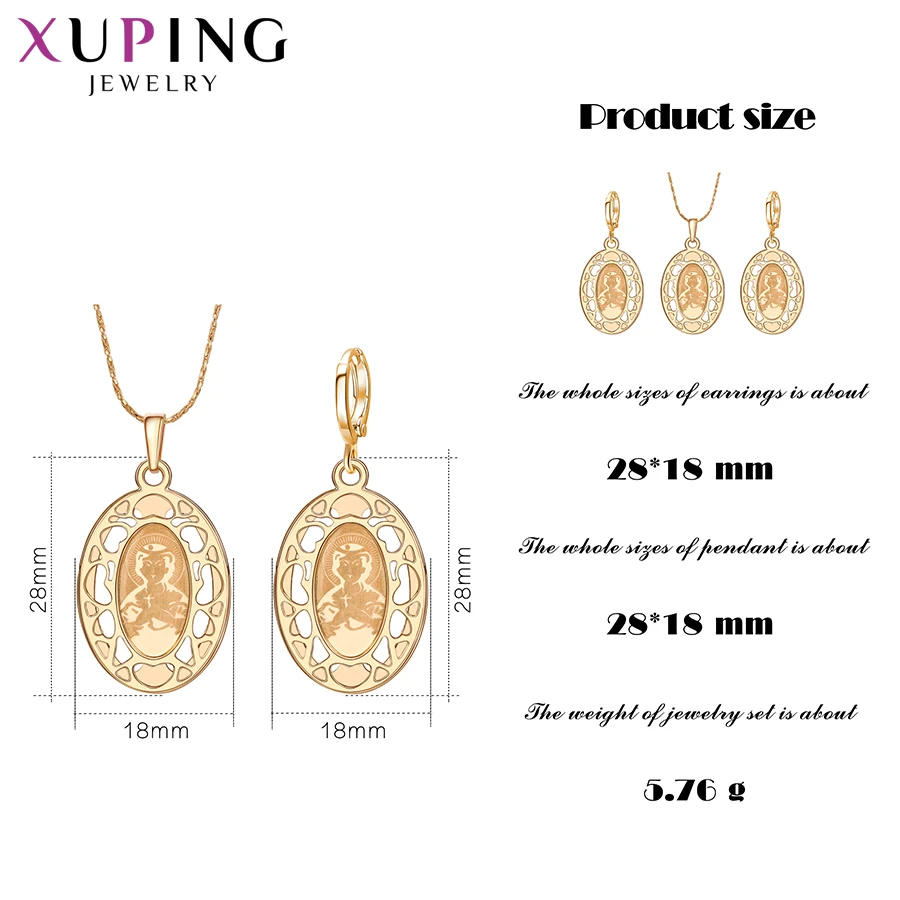 Xuping Модные Ювелирные наборы высокого качества религия позолоченные подвески