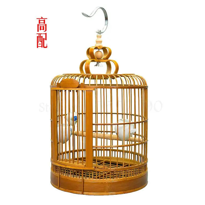 Сичуанская клетка для птиц Chengdu thrush Бамбуковая бутиковая полный комплект из
