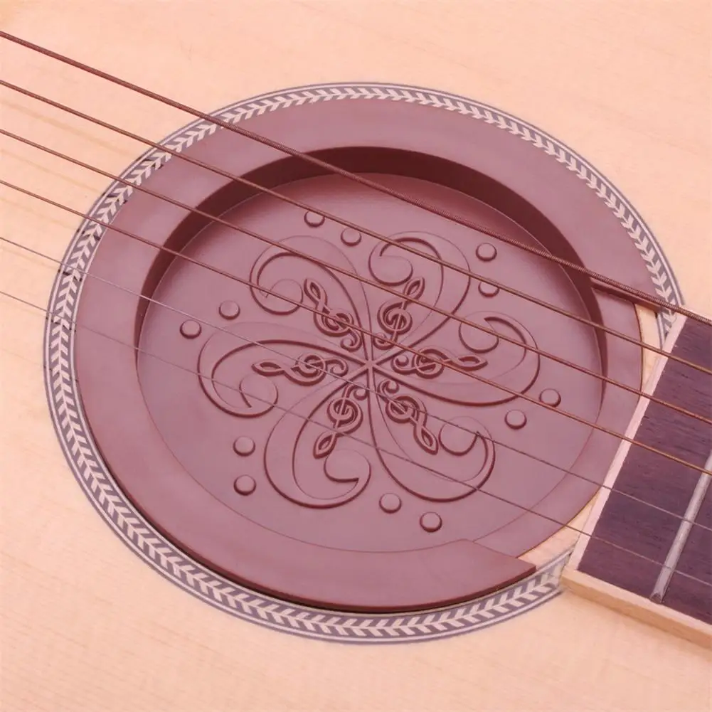 

Silicone Acoustic Guitar Soundhole Cover Weak Sound Buffer Plug Guitar Accessory Sound Hole Cover Guitar Parts