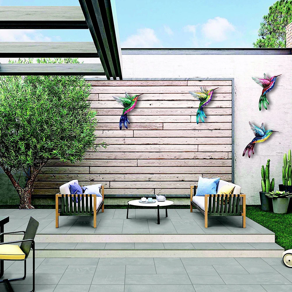 Металлическая настенная скульптура в виде птицы подвесное украшение для улицы