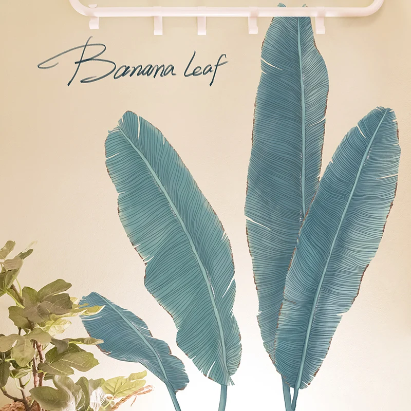 [SHIJUEHEZI] наклейки на стену с изображением бананового дерева виниловые стены для