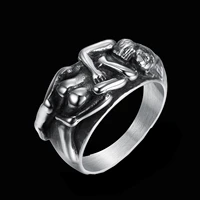 vintage kissing lovers ring fall in love for men women couple ring adam eve passionate lovers band fashion jewelry gifts