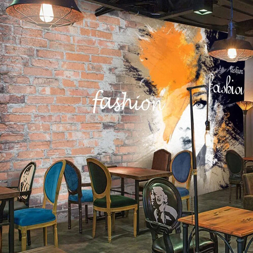 3D-обои Milofi на заказ Настенные обои с изображением кирпичной стены тренд ручной