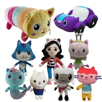new gabby dollhouse plush toy mercat cartoon stuffed animals mermaid cat mermaid plushie dolls kids birthday gifts