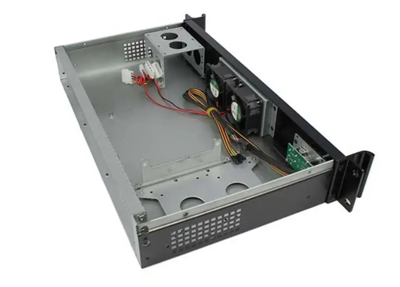 Новый 1.5U IPC корпус rackmount чехол глубина 250 мм MINI ITX ультра короткая для 17*17 см