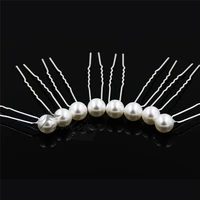 furling 10 pcslot single simulated pearl bride hair stick bridal party hair twisters trendy hair pins for women accessories