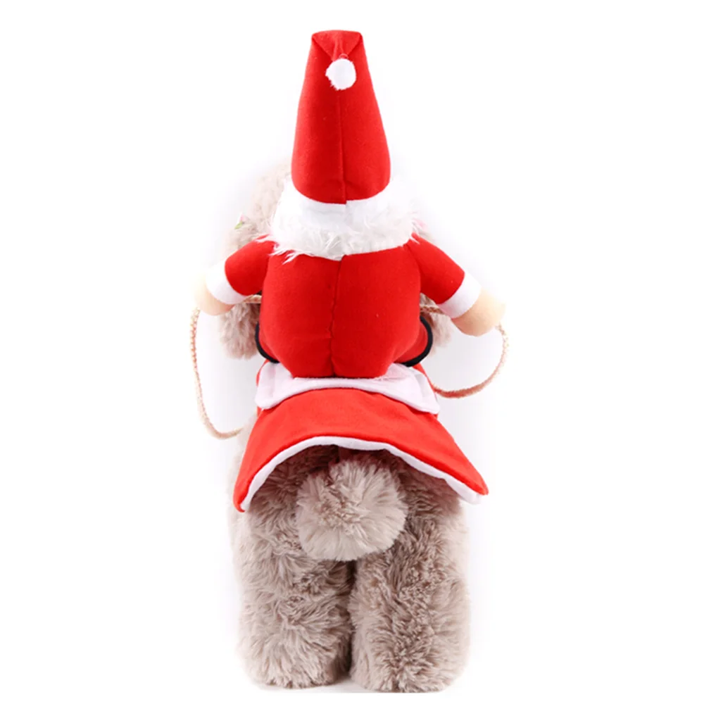 Рождественские костюмы одежда для домашних животных собака Рождество Санта