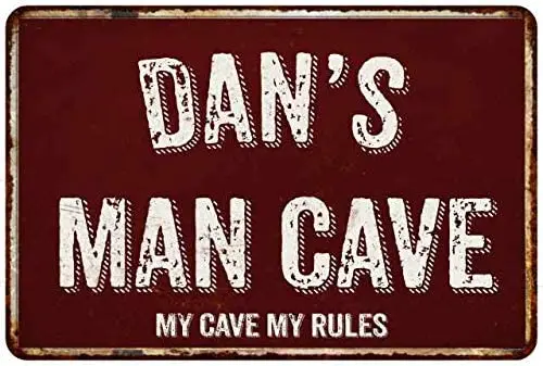 

Mancave Decor Accessories Stuff Signs Vinrage Retro Rustic Tin Wall Art Name Home Beer Dads Shed Fathers Pub Bar