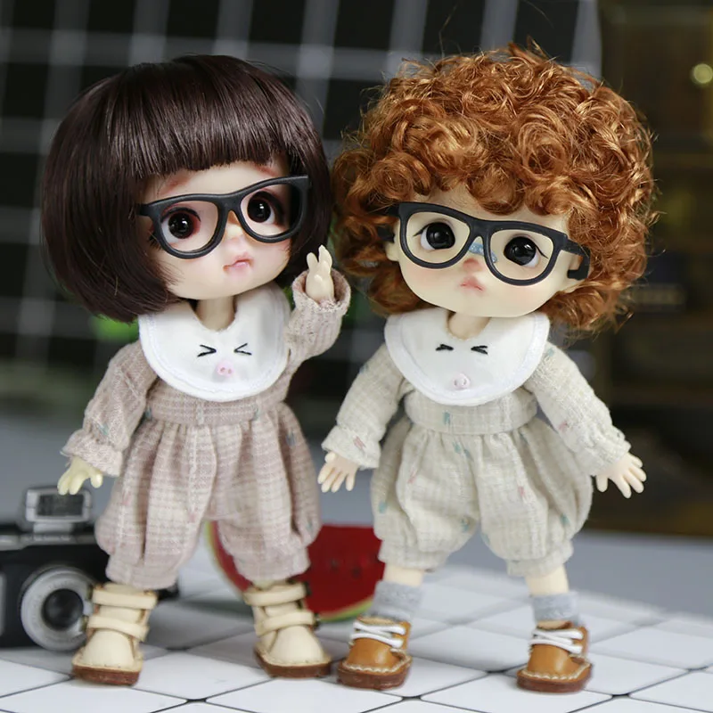 1 / 12bjd Кукла Одежда ob11 bjd Аксессуары GSC глина голова YMY тело милый круглый вырез