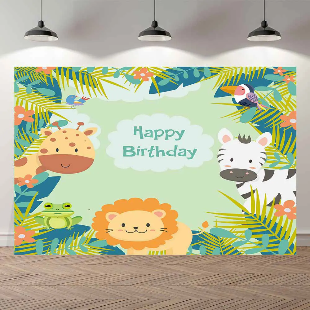 

Seekpro дикую природу сафари леса Лев Животные Baby Shower первый год для мальчиков и девочек, День рождения фон для фотосъемки фона