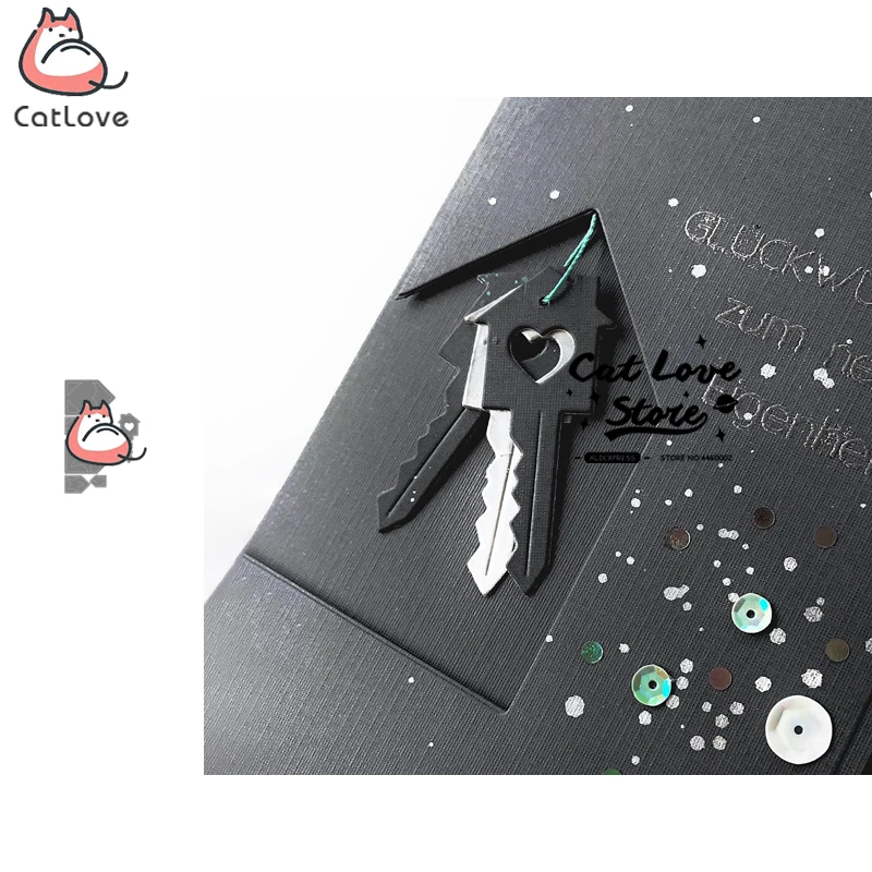 Брелок для дома креативный металлический режущий Скрапбукинг трафарет высечки