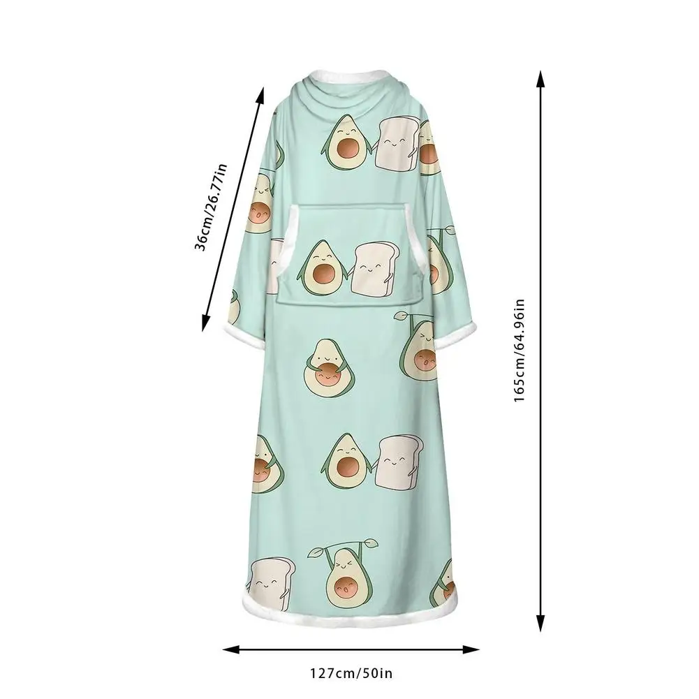 

Lazy Blanket Shawl Air Conditioning Blanket Home Sofa TV Leisure Blanket Warm Sleeve Blanket Soft Warm