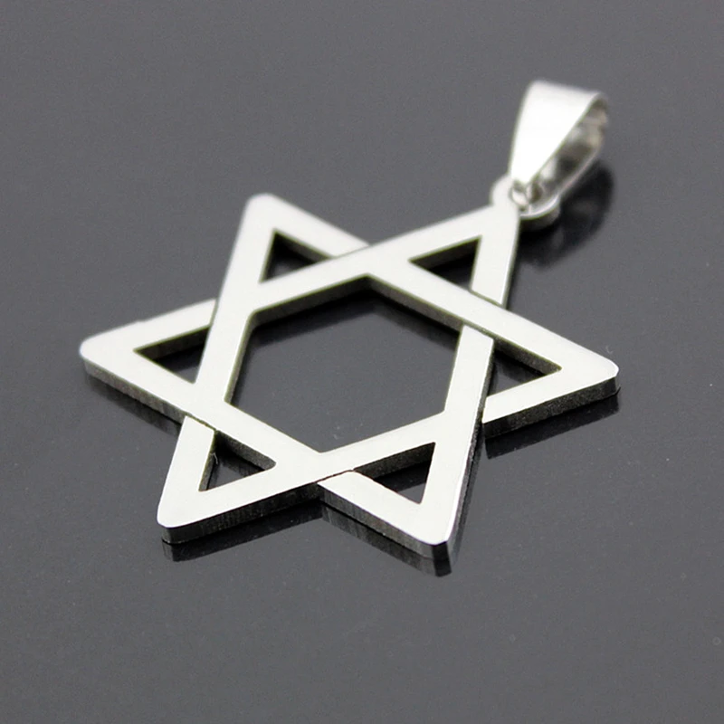 Лидер продаж 10 шт. шестигранное ожерелье из титановой стали со звездой