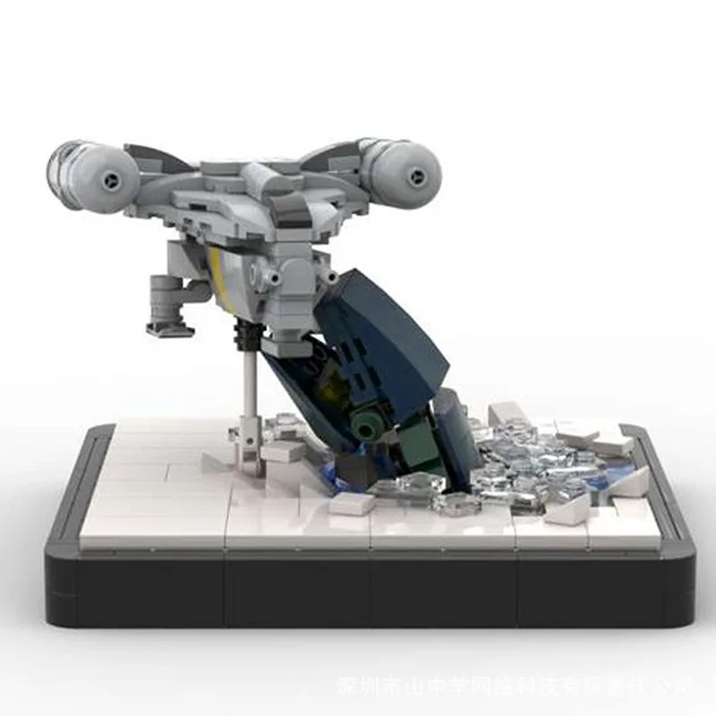 

MOC Star Movie Razor -Crown Spaceship The UCS Mini Razor Crest by Papaglop Collection Model Building Blocks Kids Toys Gifts