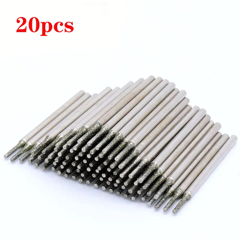 20 шт. алмазное отверстие 1 мм Алмазное покрытие сердечник сверла твердые иглы