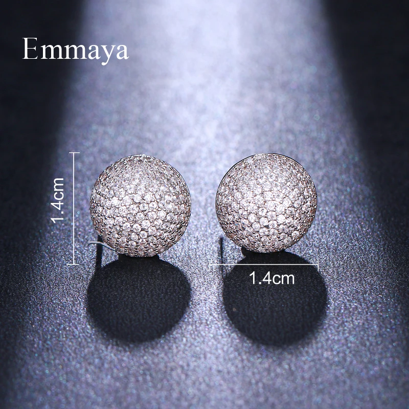 Emmaya самые популярные минималистские полукруглые циркониевые женские модные