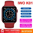 Смарт-часы IWO K01, GTS 2, мужские Bluetooth звонки, фитнес-трекер с полностью сенсорным экраном 1,69 дюйма, кровяное давление, женские Смарт-часы 44 мм PK IWO 12