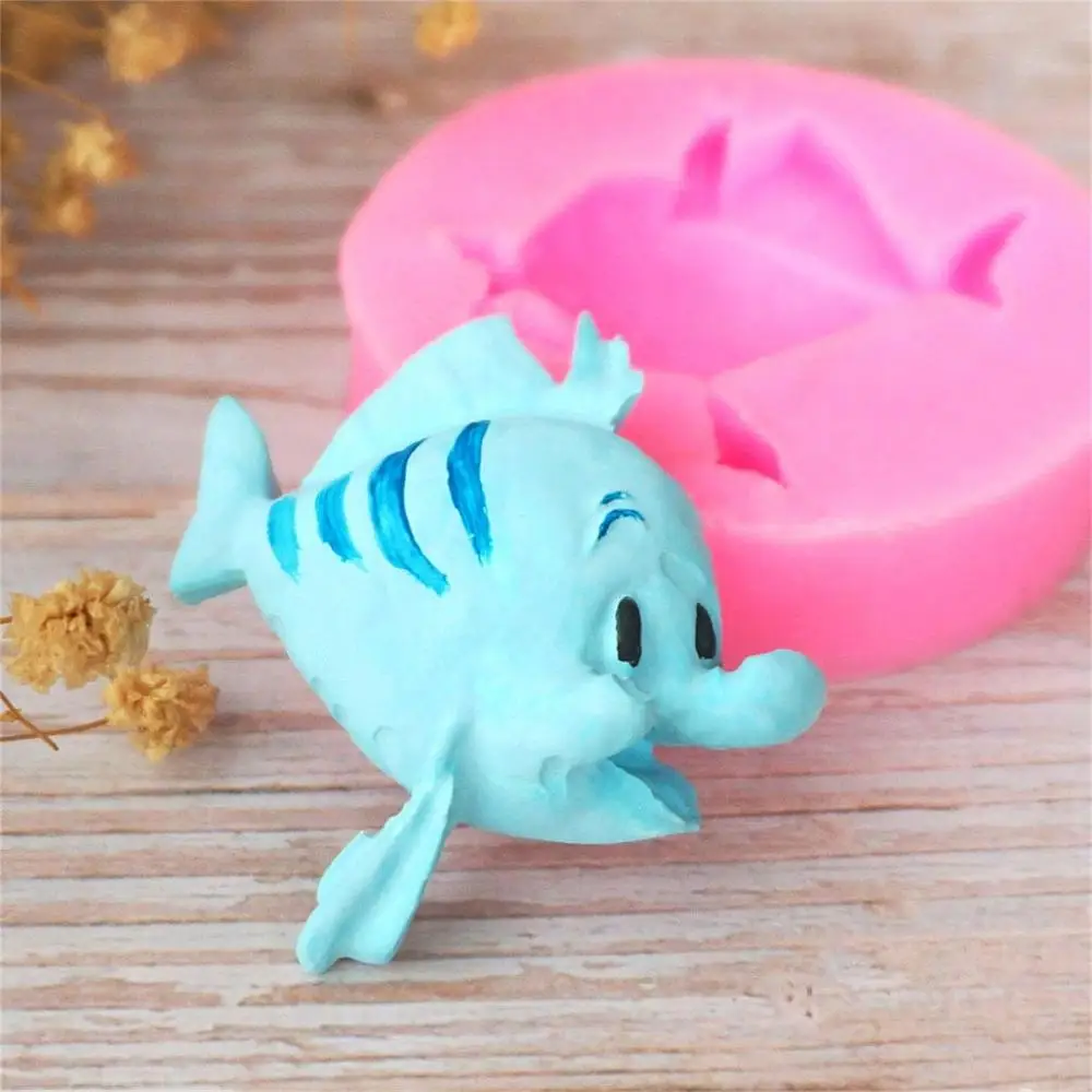 Клоун Рыба океан Серия ракушка помадка форма для торта декоративная шоколадная