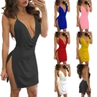 Женское Эротическое нижнее белье с глубоким V-образным вырезом и открытой спиной